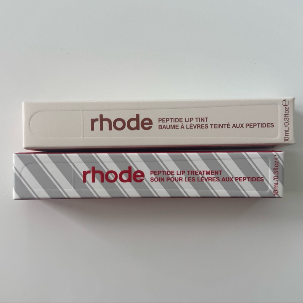 Rhode Peptide Lip Tint in Cinnamon Roll & Treatment in Peppermint Glaze Bundle